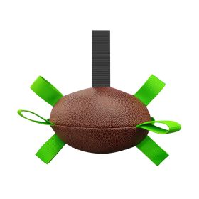 Dog Rugby Football With Straps, Interactive Dog Toys For Boredom, Dog Water Toy, Dog Balls For Small And Medium Breeds-Indoor & Outdoor Play